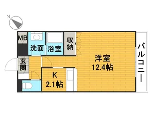 フレッシュパレス堀越【1階】の間取り