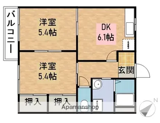 フレグランス西大池【2階】の間取り