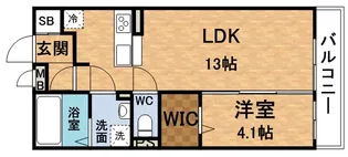 ラヴィール・メゾン【1階】の間取り