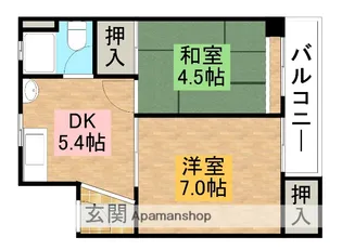 丸カントリーコーポ【4階】の間取り