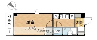 サンダ・エム・イー・マンション【1階】の間取り