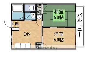 ニシガキハイツ【1階】の間取り