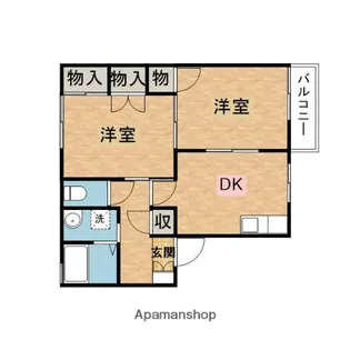 リトルフィールドA・B・C棟【2階】の間取り
