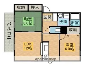 シャトーコエモンA棟【2階】の間取り