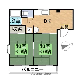 バロンハイツ【2階】の間取り