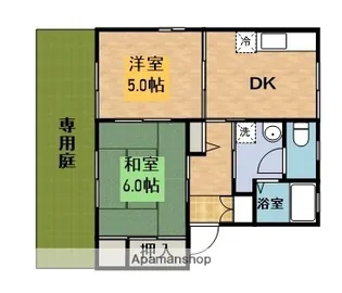 アイズ1・2番館【1階】の間取り