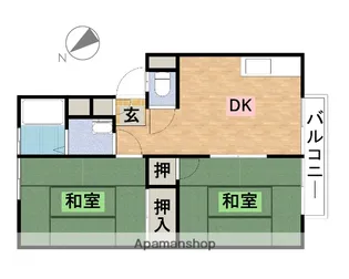 メゾン藤原台【2階】の間取り
