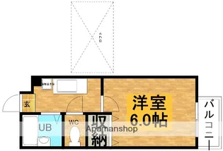エル・ピソⅡ番館【2階】の間取り