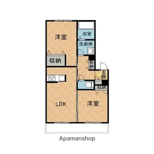 チェリーヒルズ北六甲【2階】の間取り