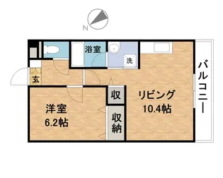リバーサイドレジデンス【4階】の間取り