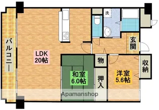 グランディアの杜北六甲【3階】の間取り