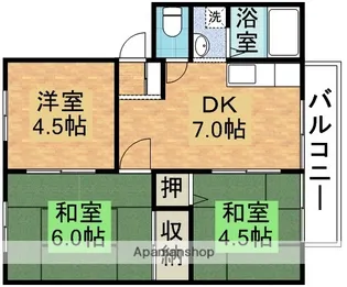 グリーンハイツ【2階】の間取り