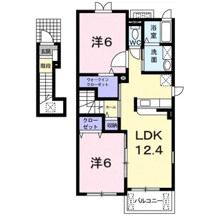 ポポラーレ【2階】の間取り