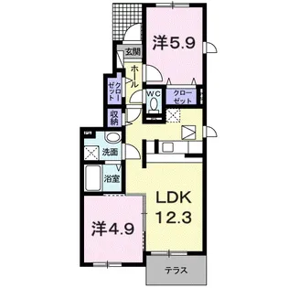 サンリットⅡ【1階】の間取り