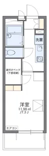 レオパレス金仙寺湖二号館【106号室】の間取り
