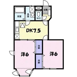 フィエルテ【1階】の間取り