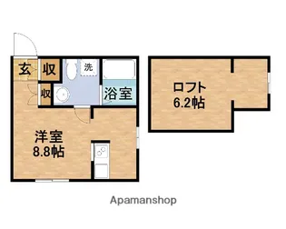 1Kの間取り画像