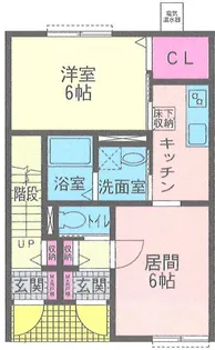 ハピネス・サイノ【101号室号室】の間取り