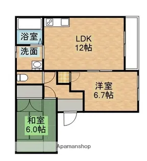 ERCITYC’S F東大池【2階】の間取り