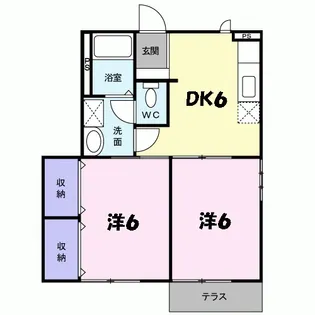 パルテールⅡ【1階】の間取り