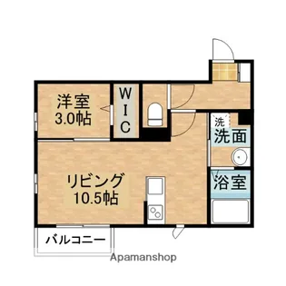 メゾン・クラージュ【1階】の間取り