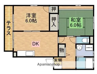 シティハイツ北六甲2・【1階】の間取り