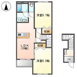マルラニ ハレ【2階】の間取り