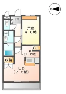 EAST 135.22【1階】の間取り