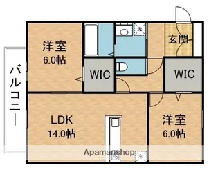 フラワーコート【2階】の間取り