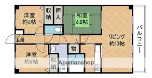 サーパス神戸北【1階】の間取り