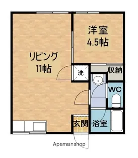 BLAN CUBE大池【2階】の間取り