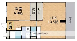 サントレージュ南町A棟【1階】の間取り