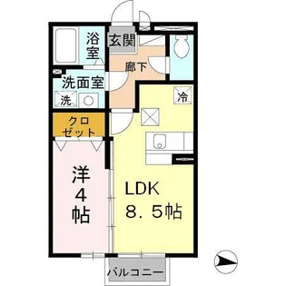 アネックスコート A棟【1階】の間取り