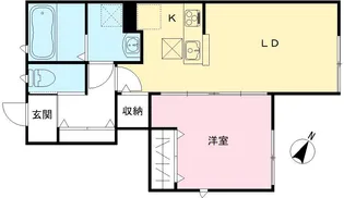 アコード【101号室号室】の間取り