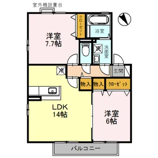 ハートランド Ⅲ棟【2階】の間取り