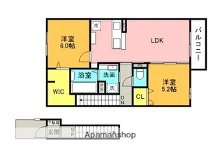 ボヌールメゾン【2階】の間取り