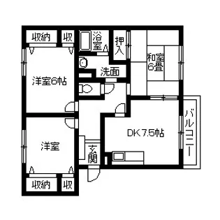 エミネンスⅡ【2階】の間取り