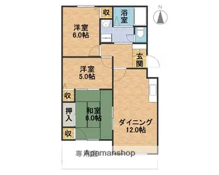 グッドライフ有野中町【1階】の間取り