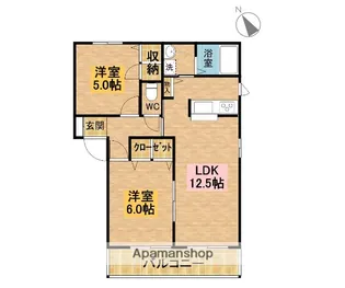 シャーメゾンヒロB・【2階】の間取り