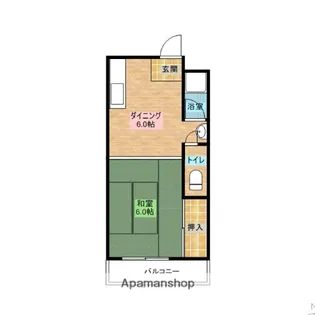 東園田マンション【2階】の間取り