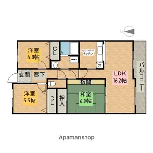ボンシックコロニーⅠ【1階】の間取り