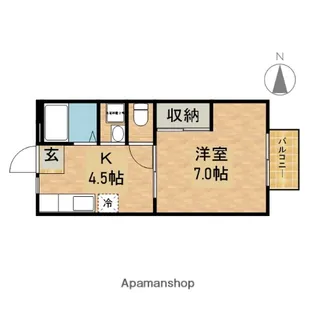 CREA園田【2階】の間取り