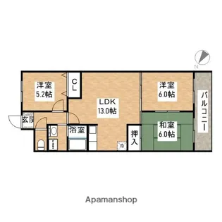 シャトレKEMA【4階】の間取り