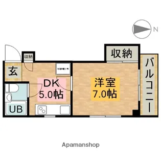 グレースヴィラ坂本【2階】の間取り