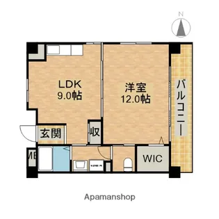 アムールみその【2階】の間取り