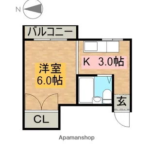 ミラージュ東園田【2階】の間取り