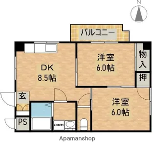 エンゼル5番館【1階】の間取り