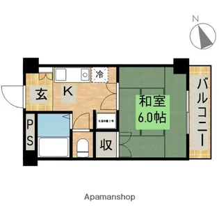 西岡ビル【4階】の間取り