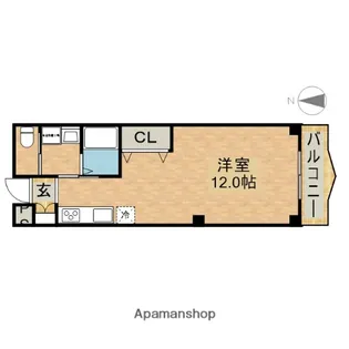 グレースヴィラ園田【3階】の間取り