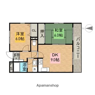 グランアムール【1階】の間取り